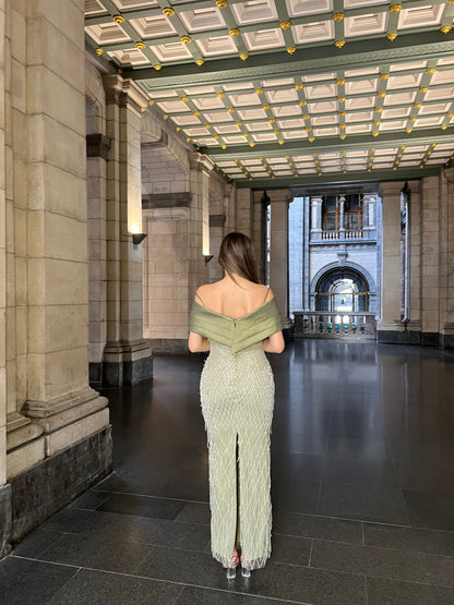 The Delina dress green