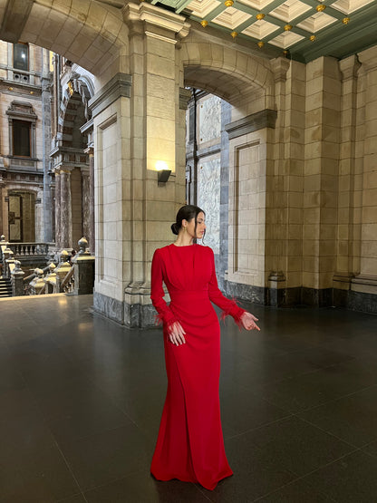 The Eliya dress red