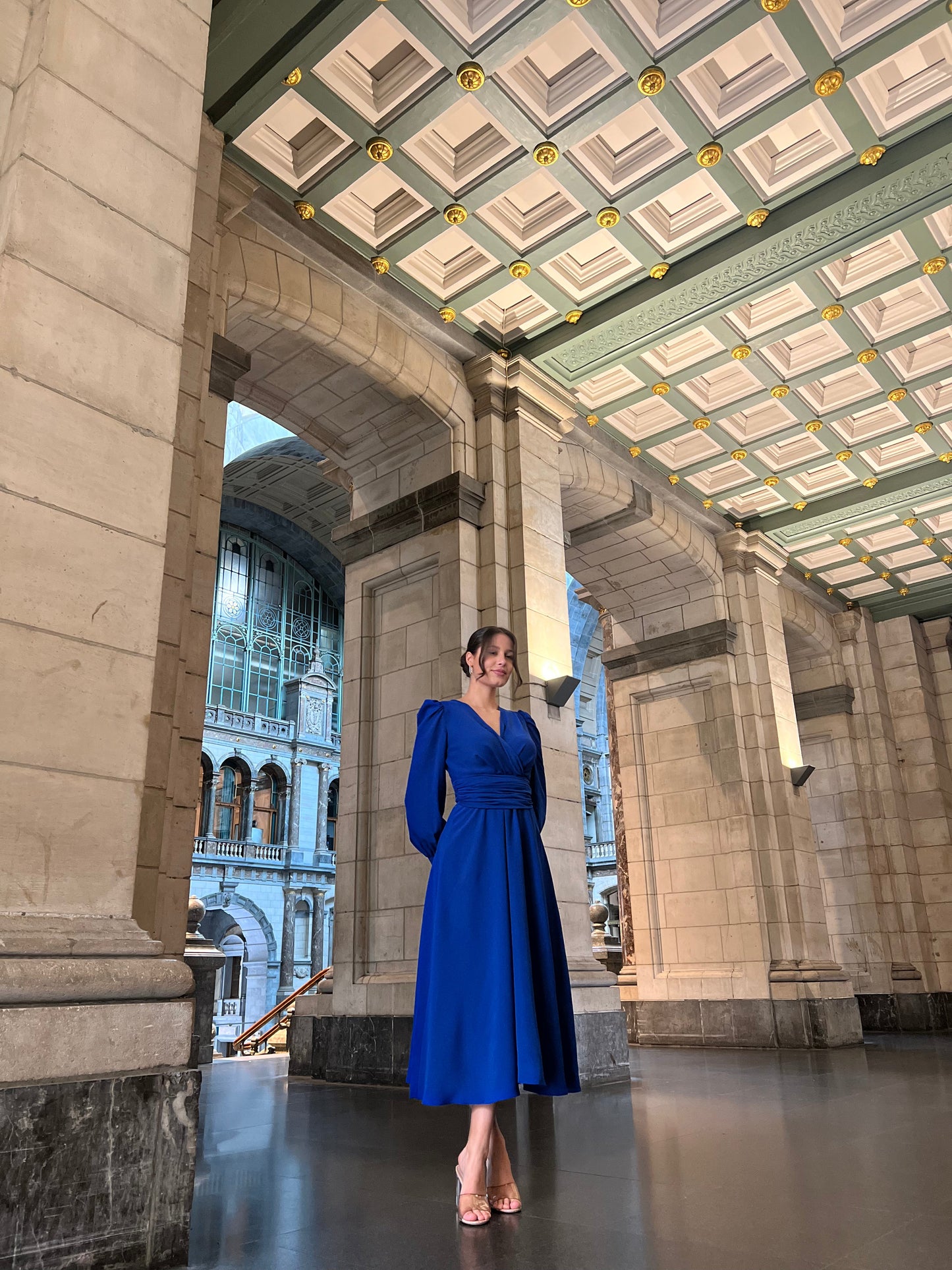 The Alya dress blue
