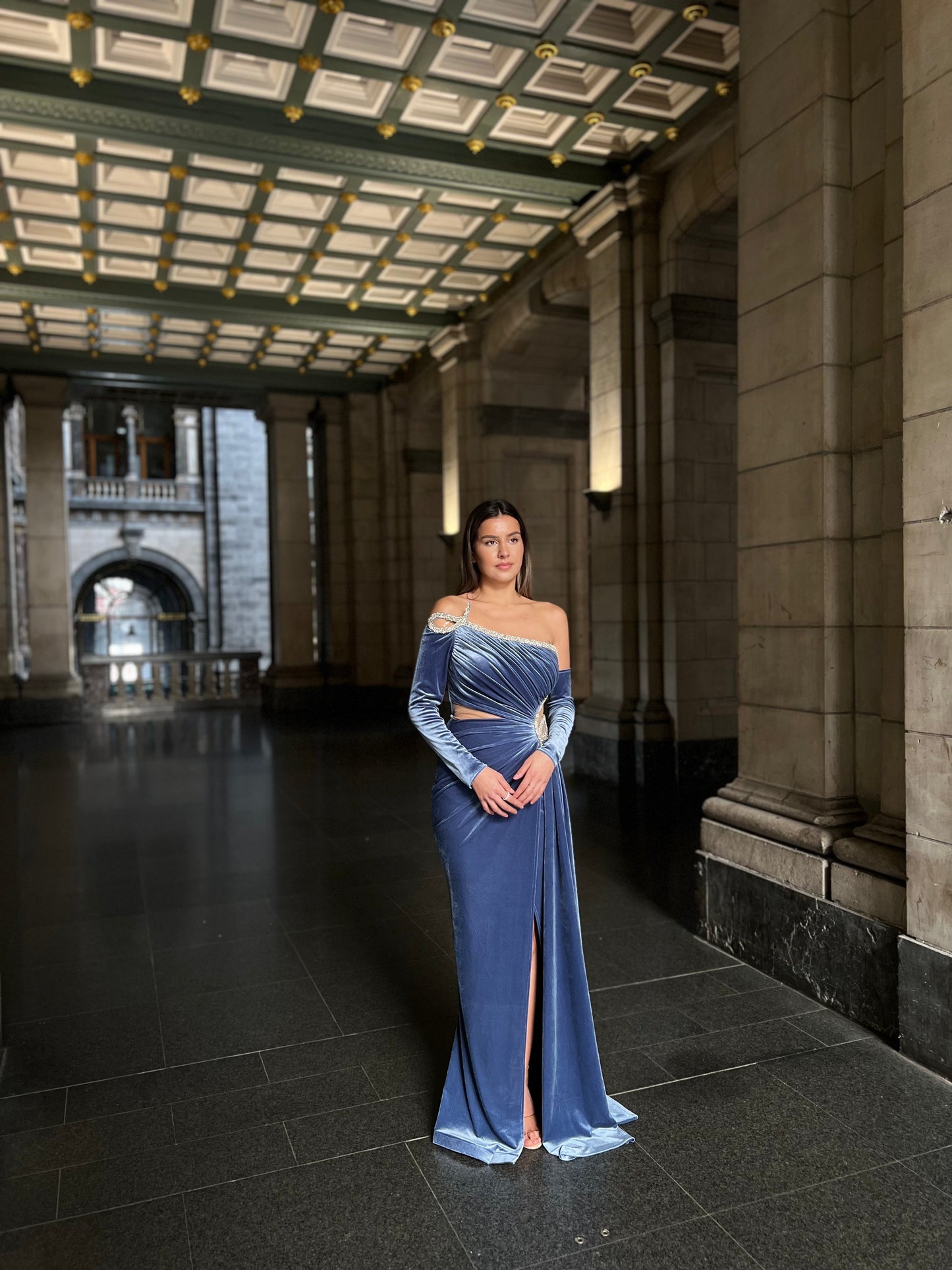 The Sude dress blue