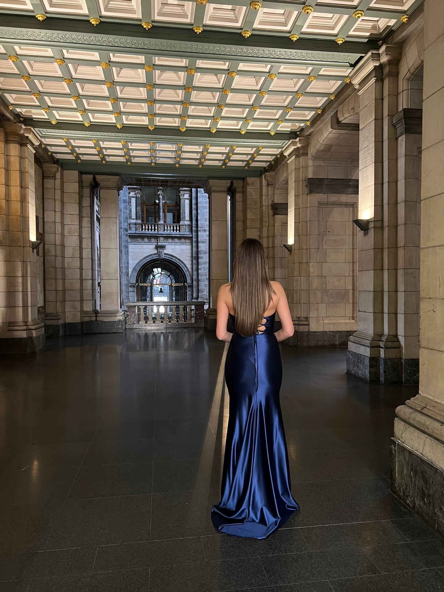 The Indy dress blue