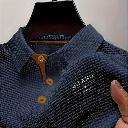 TEXTURED POLO SHIRT FOR MEN 4