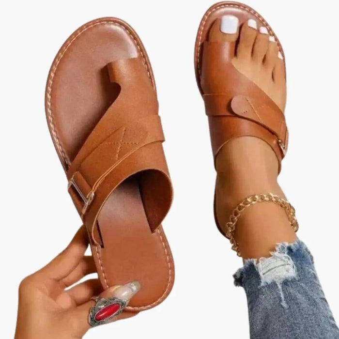 Women's Orthopedic Sandals with Arch Support and Leather Upper 0