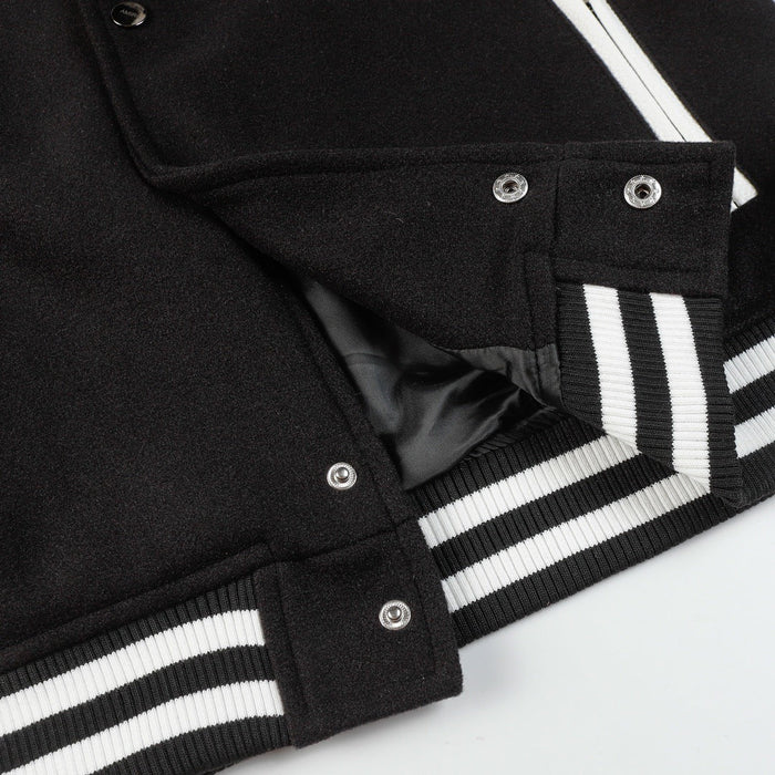AMIRI Logo-Appliquéd Leather Bomber Jacket