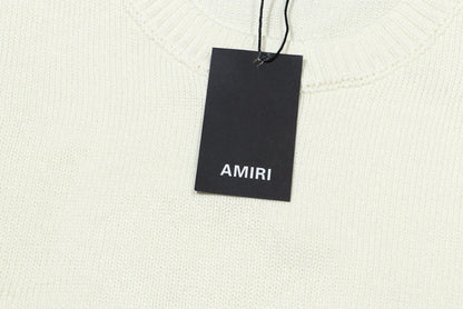 AMIRI Logo-Embossed Fine Knit Jumper