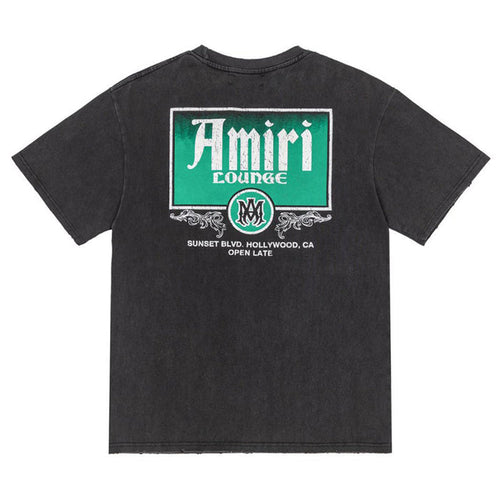 AMIRI Lounge Crystal Embellished Cotton Graphic T-Shirt