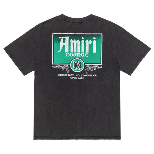 AMIRI Lounge Crystal Embellished Cotton Graphic T-Shirt