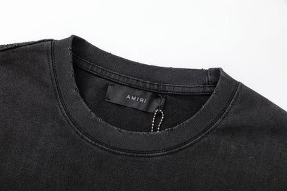 AMIRI Lounge Crystal Embellished Cotton Graphic T-Shirt