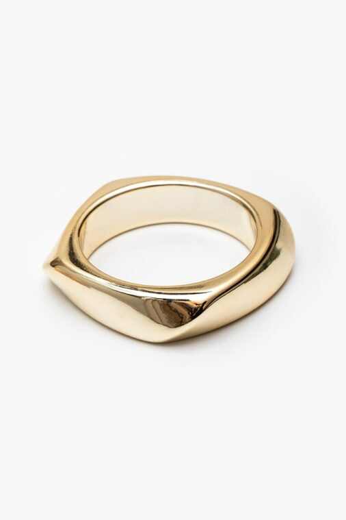 ANTLER BANGLE - SCULPT GOLD