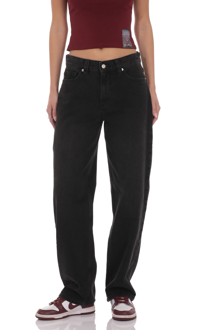 Barrel Jeans in Black