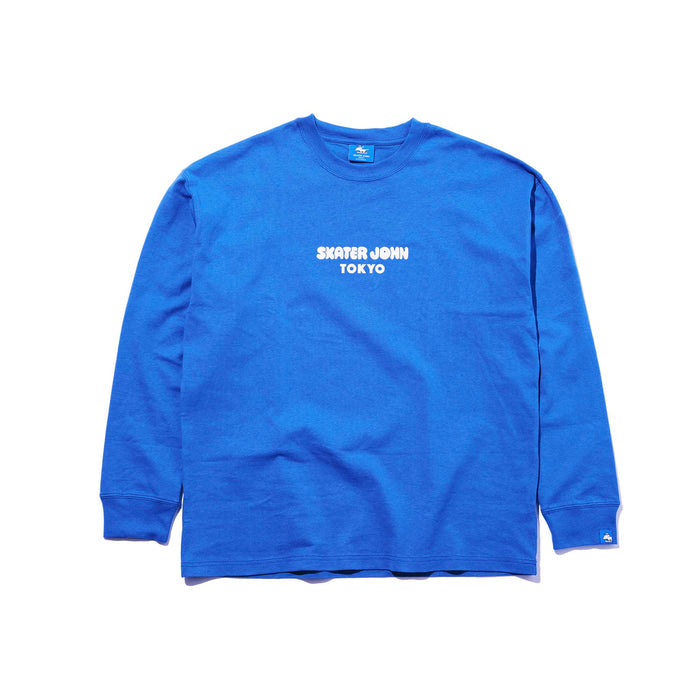 BACK TO THE STREETS Long-sleeved T-shirt JOHN Light Blue 🟦【JOHN by OFFICE SHIBACHAN】