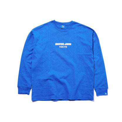 BACK TO THE STREETS Long-sleeved T-shirt JOHN Light Blue 🟦【JOHN by OFFICE SHIBACHAN】