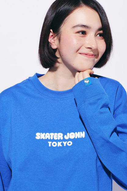 BACK TO THE STREETS Long-sleeved T-shirt JOHN Light Blue 🟦【JOHN by OFFICE SHIBACHAN】