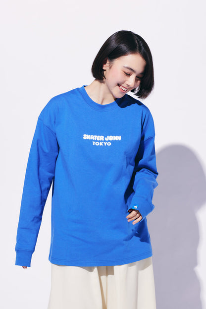 BACK TO THE STREETS Long-sleeved T-shirt JOHN Light Blue 🟦【JOHN by OFFICE SHIBACHAN】