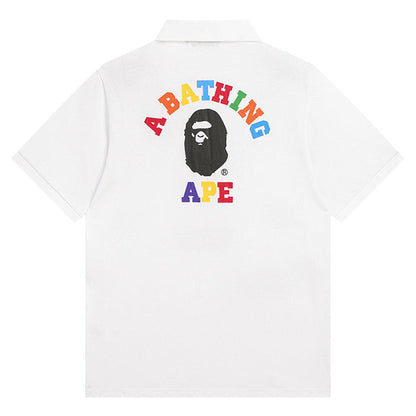 BAPE A BATHING Ape Head Logo Polo T-Shirt