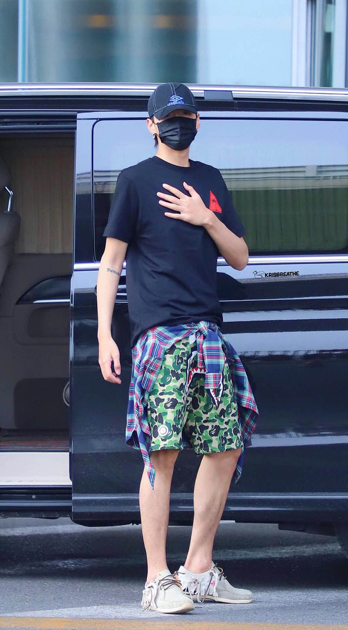 BAPE Double-Hat Big ABC Camo Shark Shorts