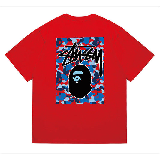 BAPE X Stussy Ape Head Tee