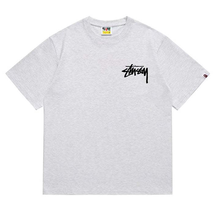 BAPE X Stussy Basic Pigment Dyed Tee