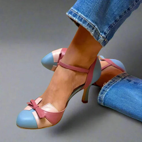 Barbara | Women's Classic Pumps with Bow Strap and Medium Heel 0