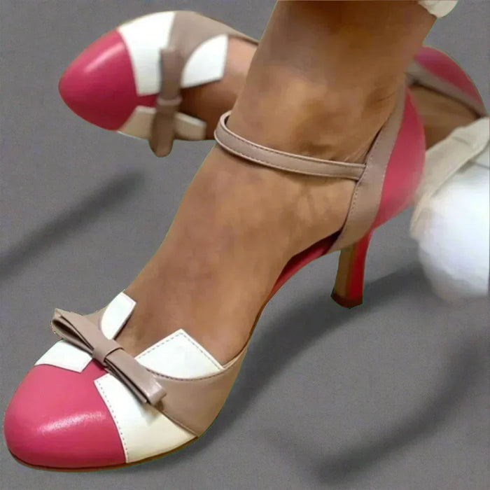 Barbara | Women's Classic Pumps with Bow Strap and Medium Heel 1