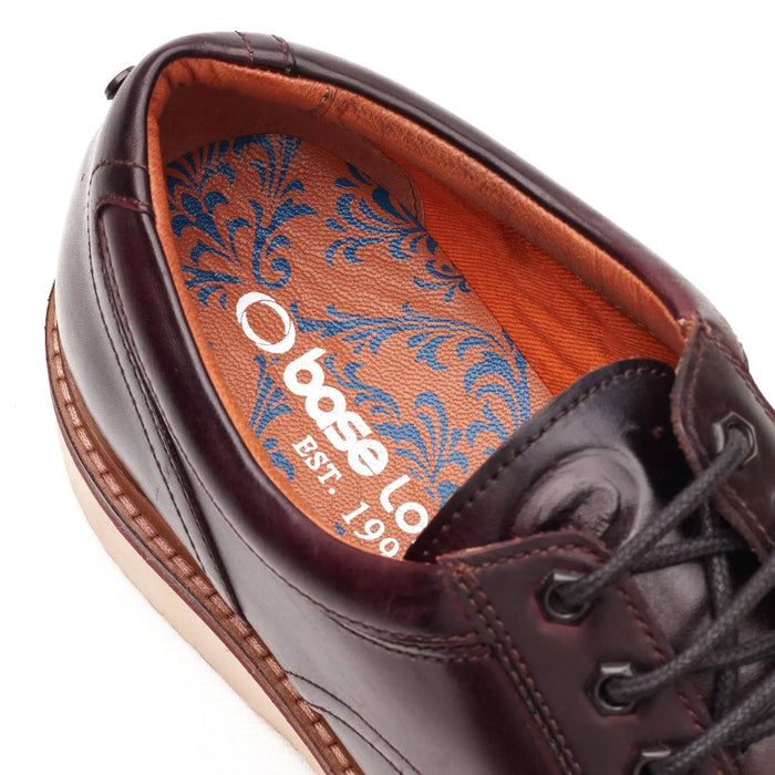 Base London Mens Langdon Leather Apron Toe Shoes