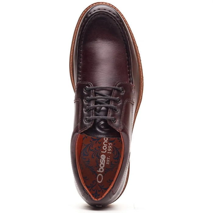 Base London Mens Langdon Leather Apron Toe Shoes