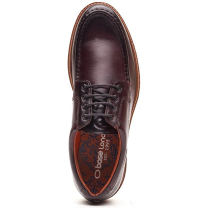 Base London Mens Langdon Leather Apron Toe Shoes