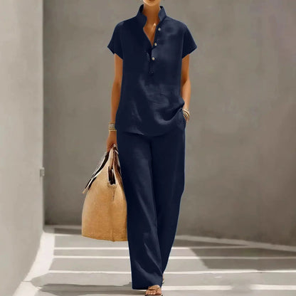 Belle Breathable Linen Matching Set 1