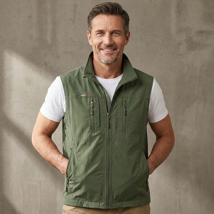 MULTI POCKET UTILITY VEST FOR MEN 0