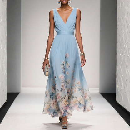 Britta | Women's Floral Maxi Dress for Wedding Guests 0