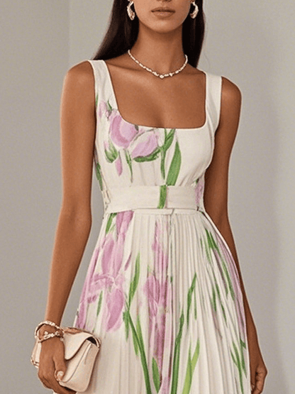 Brooklyn | Women’s Boho Floral Flowing A Line Dress 1