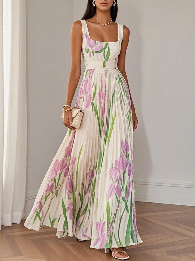 Brooklyn | Women’s Boho Floral Flowing A Line Dress 3