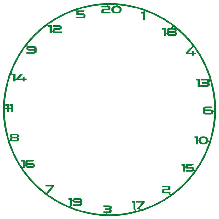 Bullet Dartboard Universal Fit Coloured Number Ring