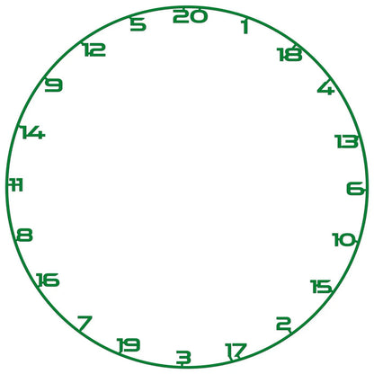Bullet Dartboard Universal Fit Coloured Number Ring