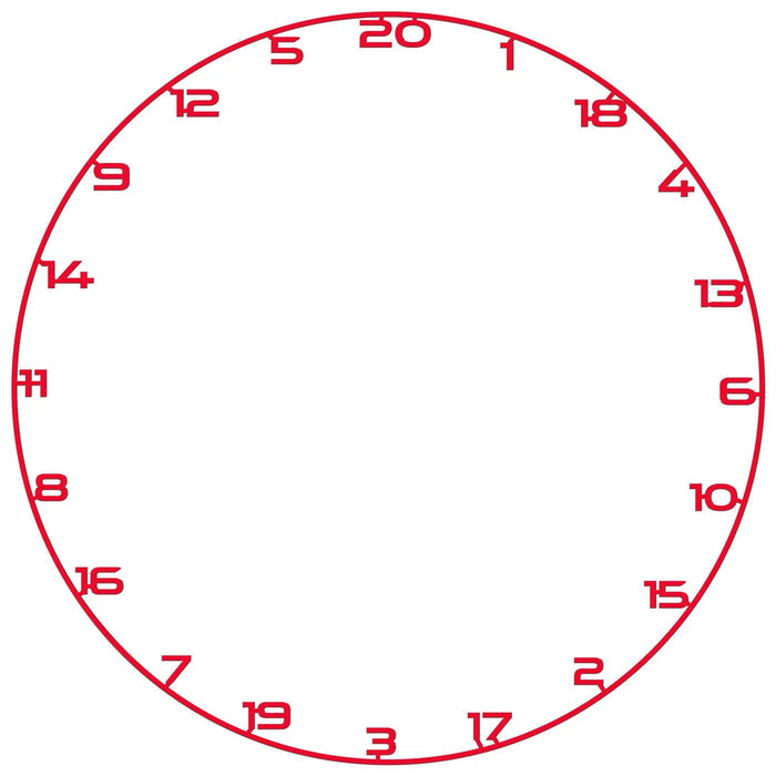 Bullet Dartboard Universal Fit Coloured Number Ring