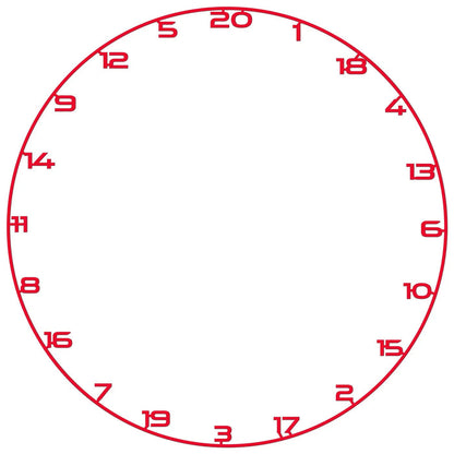 Bullet Dartboard Universal Fit Coloured Number Ring