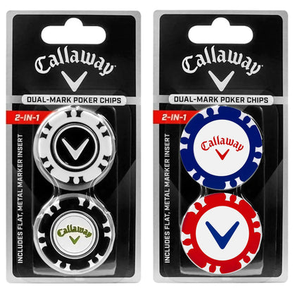 Callaway Dual-Mark 2-in-1 Magnetic Poker Chip Golf Ball Markers
