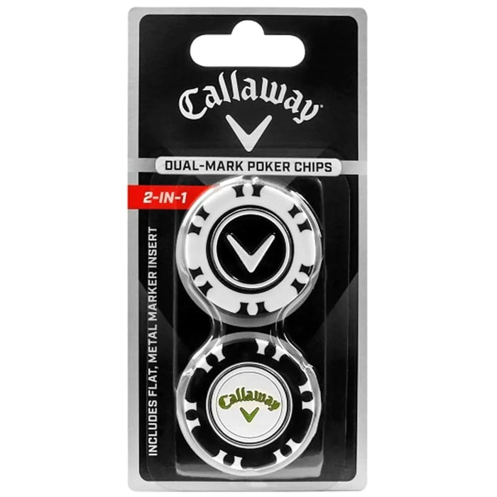 Callaway Dual-Mark 2-in-1 Magnetic Poker Chip Golf Ball Markers