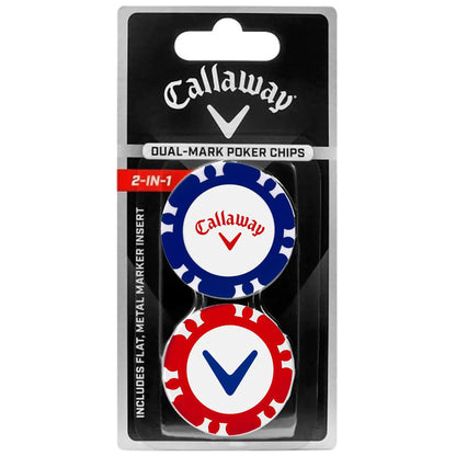 Callaway Dual-Mark 2-in-1 Magnetic Poker Chip Golf Ball Markers