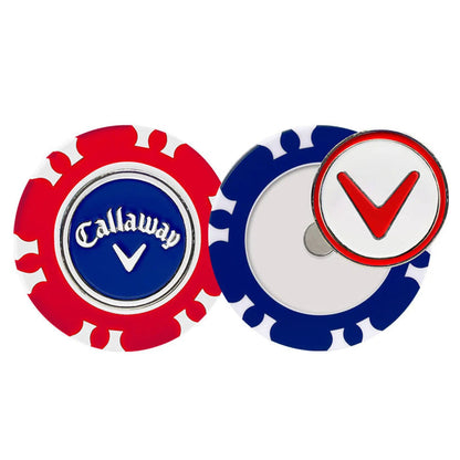 Callaway Dual-Mark 2-in-1 Magnetic Poker Chip Golf Ball Markers