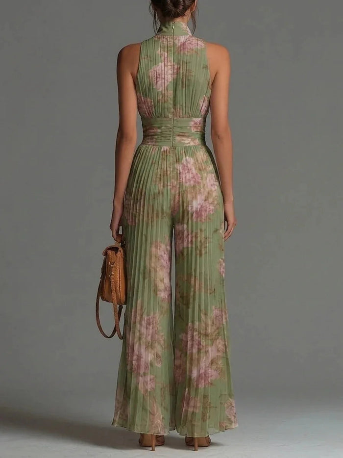 Cassidy Pleated Wide Leg Jumpsuit 1