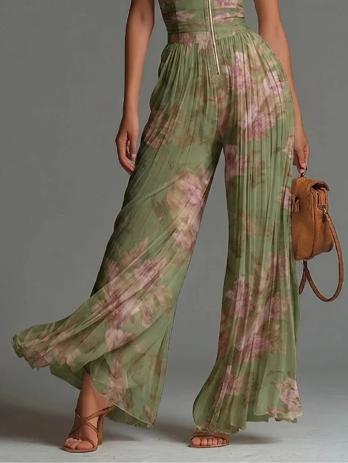 Cassidy Pleated Wide Leg Jumpsuit 3