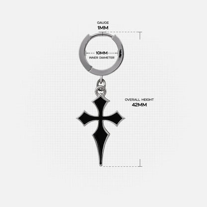 GOTHIC CROSS EARRINGS