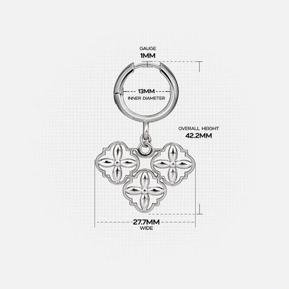 GOTHIC QUATREFOIL EARRINGS