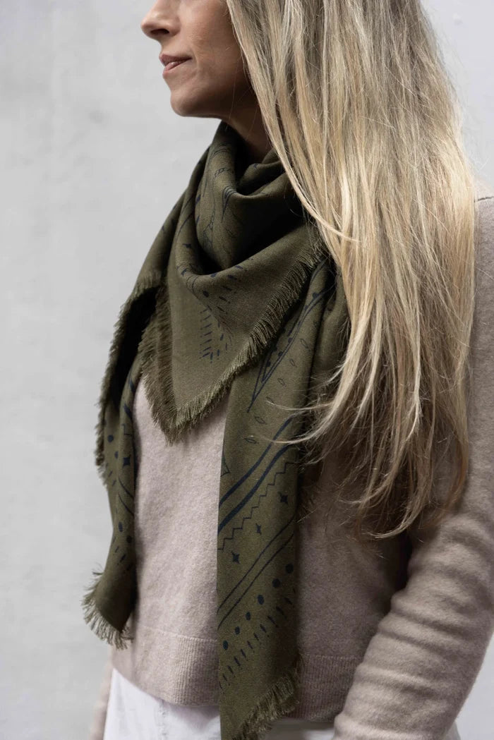 DARK HAMPTON SCARF - ELLIE COMPTON - THE YORKE