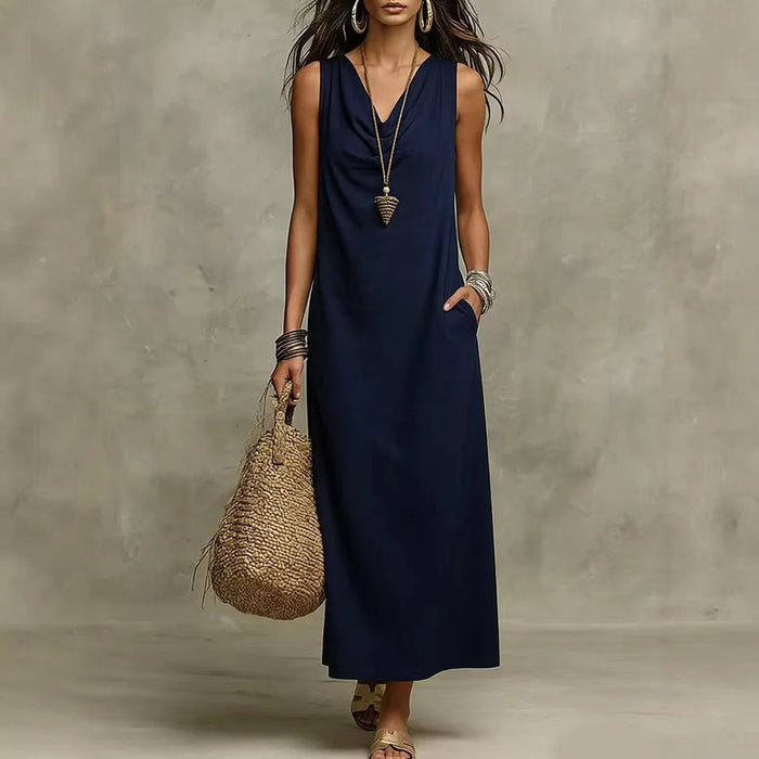 Dawson Linen Sleeveless Maxi Dress 1