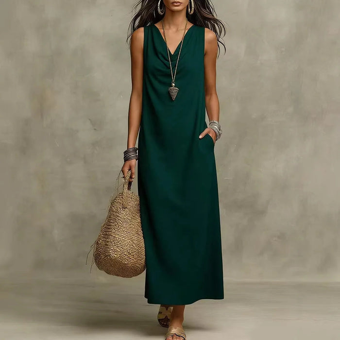 Dawson Linen Sleeveless Maxi Dress 3