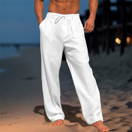 Jürgen | Men's spring-style relaxed trousers with drawstring 0