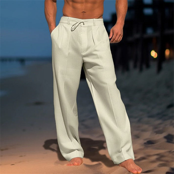 Jürgen | Men's spring-style relaxed trousers with drawstring 2