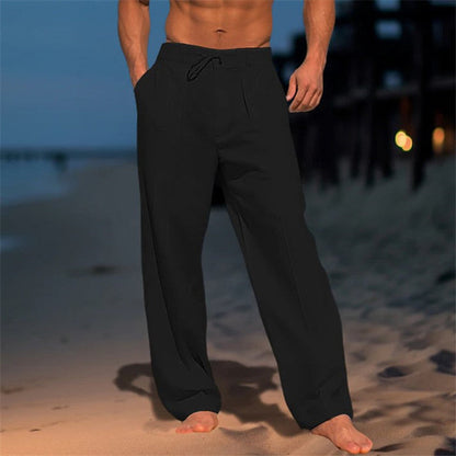 Jürgen | Men's spring-style relaxed trousers with drawstring 3